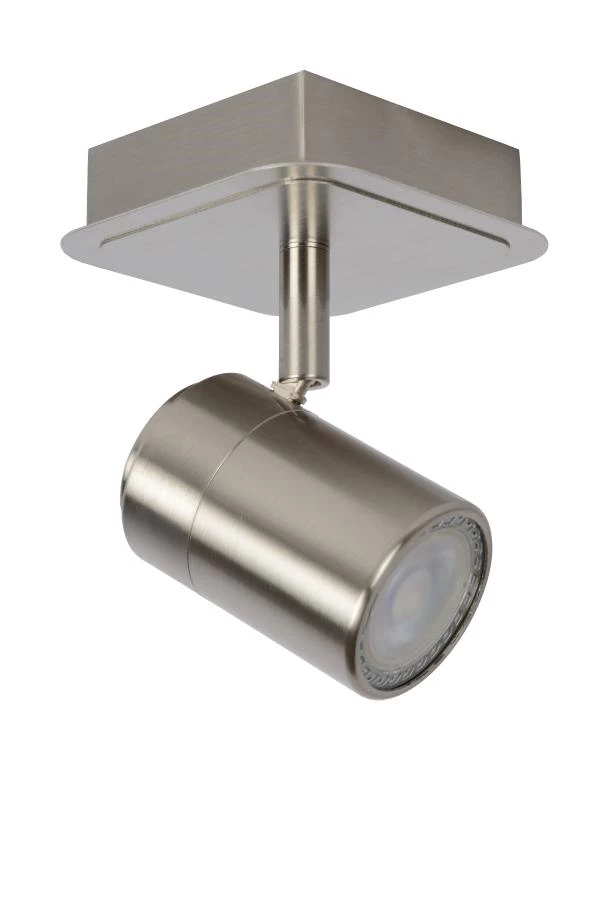 Lucide LENNERT - Plafondspot - LED Dimb. - GU10 - 1x5W 3000K - Mat chroom - uit